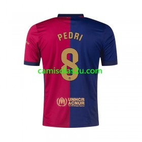 Camisolas de futebol FC Barcelona PEDRI 8 Equipamento Principal 2024/25 Manga Curta